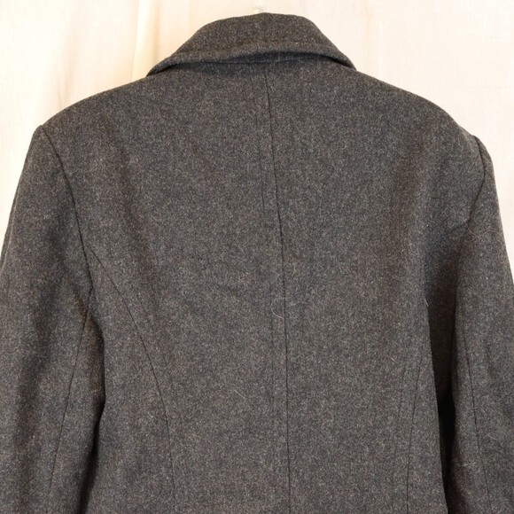 Jason Kole 100% Wool Peacoat Charcoal Grey LG - Picture 8 of 10